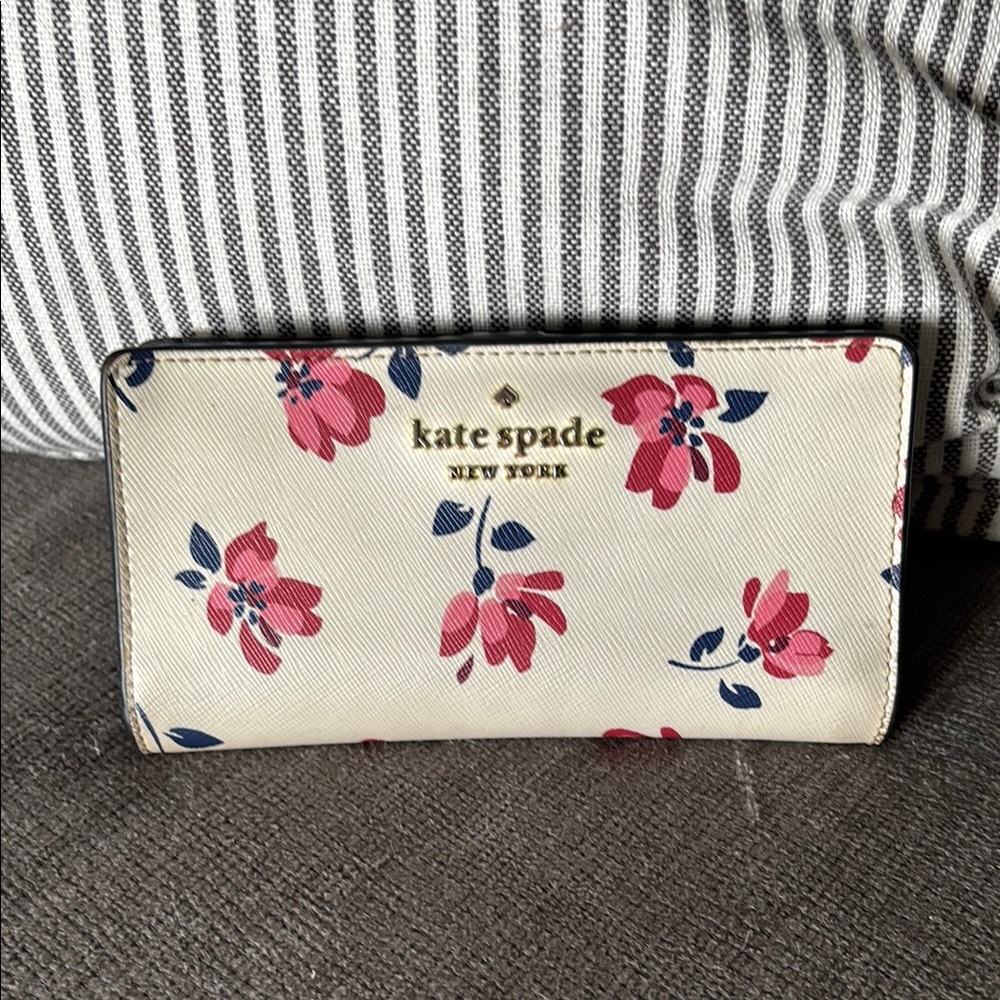 Authentic Kate Spade wallet with flowers